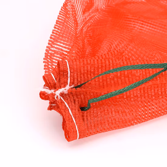 Eco Friendly China Wholesale Durable 5kg 10kg 50lb 25kg 30kg 50kg Leno Fruit Vegetable Plastic Packaging Drawstring Bean Onion Potato Cabbage PP Mesh Net Bag
