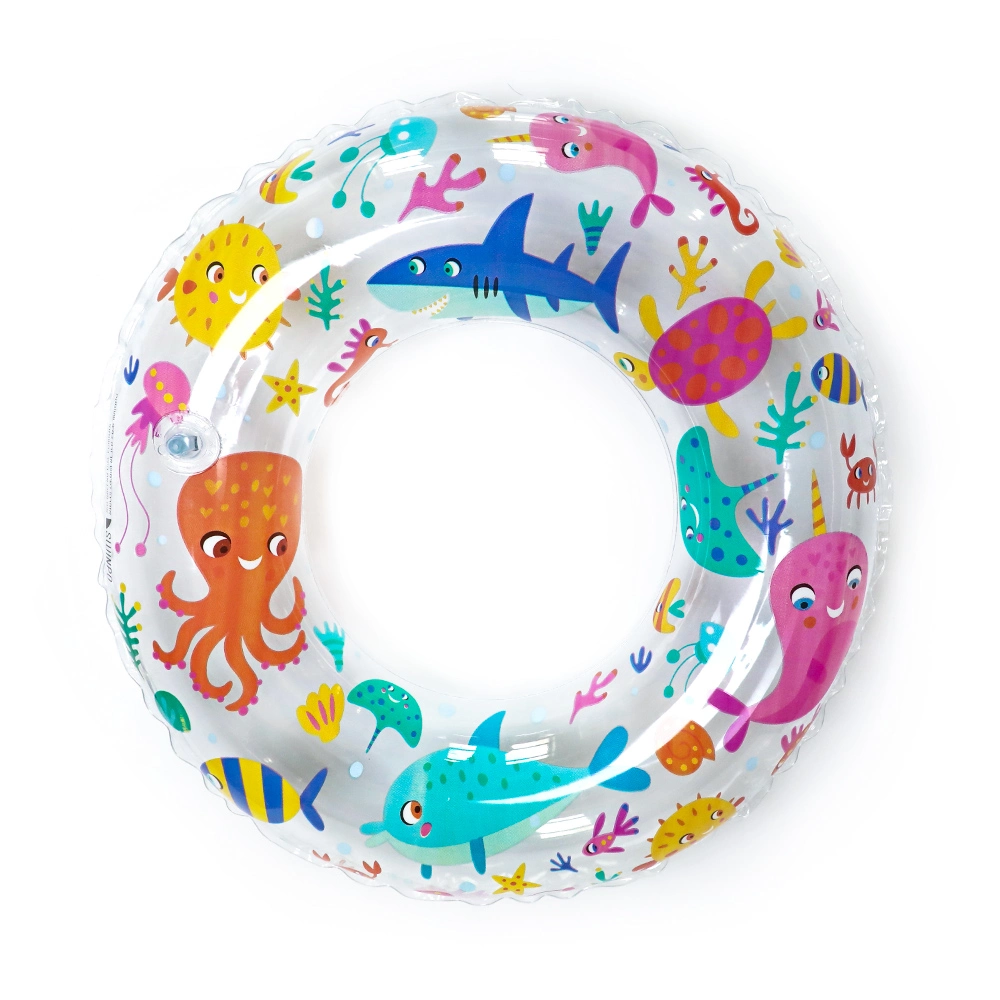 Custom Marine Anima Cartoon Inflatable Play Toy Swimming Pool Float Swim Ring