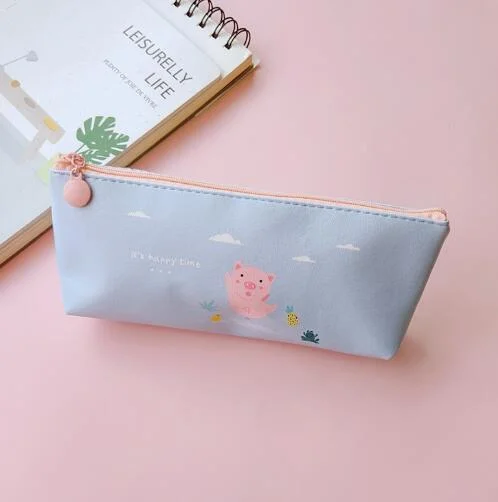 PU Animal Series Pencil Case Zipper Flat Bag for Student and Promotions Use