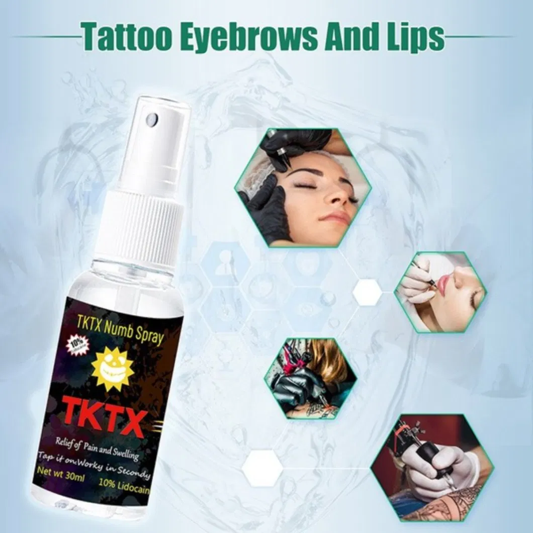 New Tktx Numbing Spray Eyebrow Microblading Makeup Anesthetic Gel Body Art Tattoo Supply