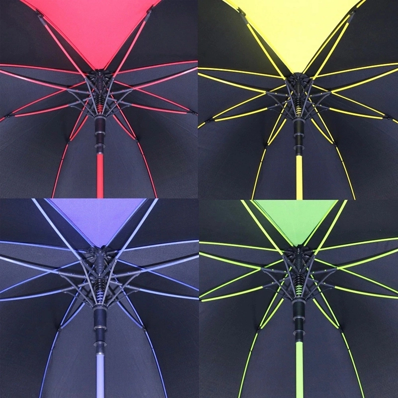 New Arrival Fashion Advertising Colour Matching Straight Rain Golf Umbrella for Promotional Gift (GOL-0027FA(C))