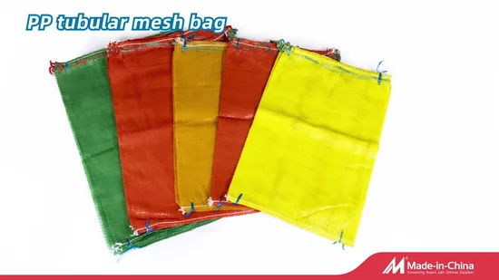 Eco Friendly China Wholesale Durable 5kg 10kg 50lb 25kg 30kg 50kg Leno Fruit Vegetable Plastic Packaging Drawstring Bean Onion Potato Cabbage PP Mesh Net Bag