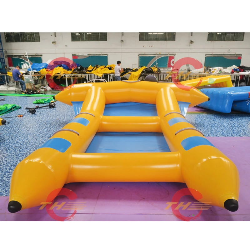 Durable Printing Adult Inflatable Pool Toys/Big Yellow Inflatable Swim Ring