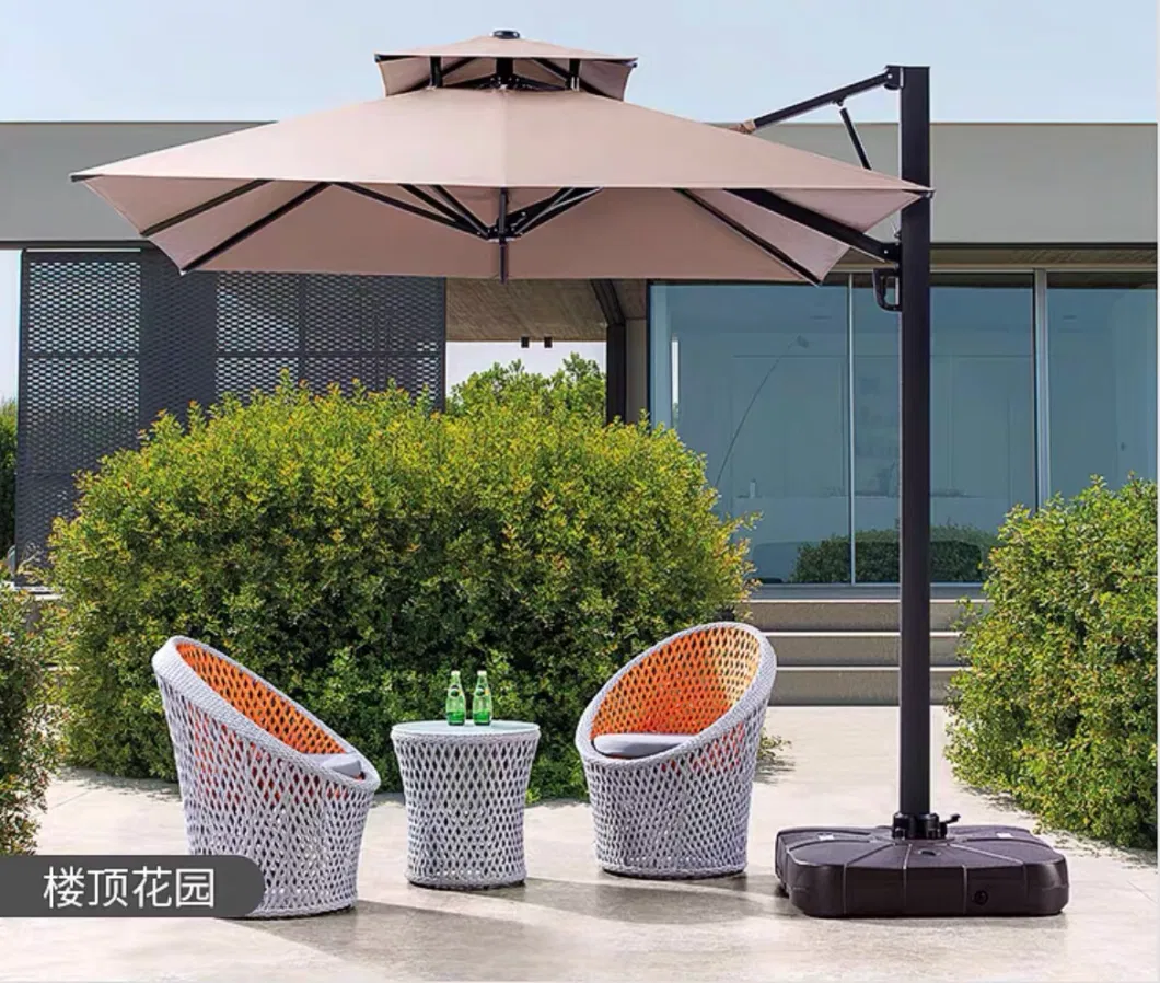 Wholesale Outdoor Garden Patio Furniture Adjustable Large Restaurant Cafe Hotel Market Commercial Parasol Cantilever Sun Umbrella