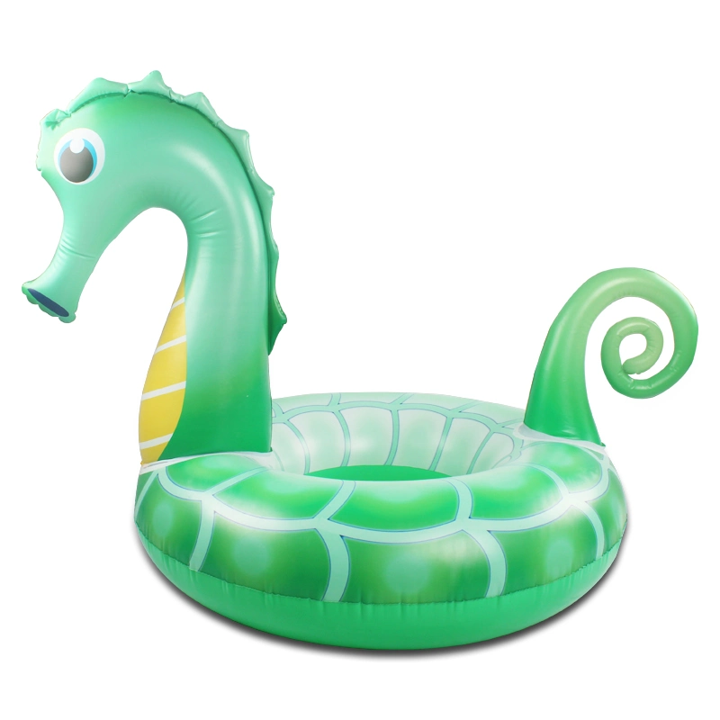 Wholesale Water Park Toys Float Ring Inflatable Adult Seahorse Swim Ring