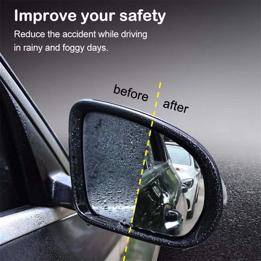 Clear Pet Car Rearview Mirror Sticker Anti-Fog Rain Proof Film