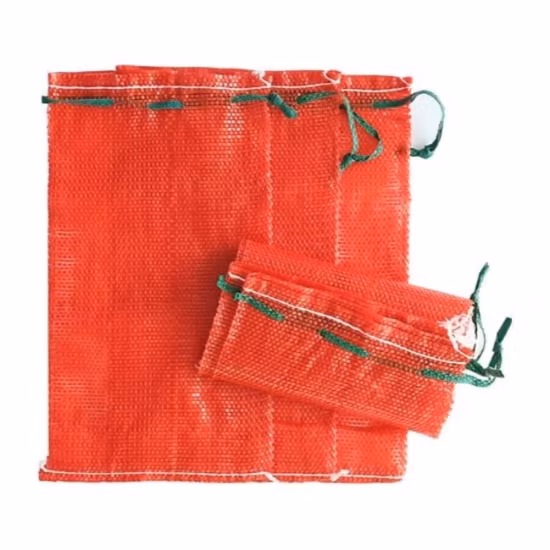 Eco Friendly China Wholesale Durable 5kg 10kg 50lb 25kg 30kg 50kg Leno Fruit Vegetable Plastic Packaging Drawstring Bean Onion Potato Cabbage PP Mesh Net Bag