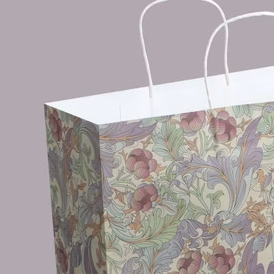 Recycled Biodegradable Retail Grocery Shopping Packaging Custom Made Fast Food Take Away Clothes Packaging Kraft Paper Bag