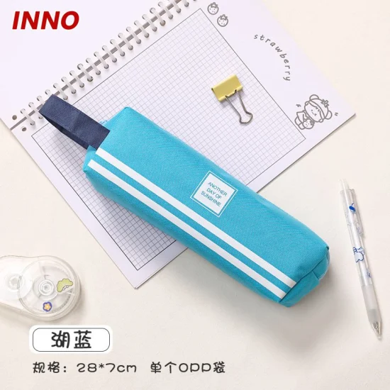 Factory Direct Selling Inno Brand R054# Square Zipper Pencil Bag for Children Stationery Storage Case Eco